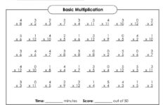 0 5 Multiplication Quiz Worksheet