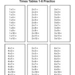 1 6 Times Tables Practice Printable Multiplication Worksheets