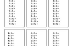 1 6 Times Tables Practice Printable Multiplication Worksheets