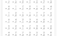 1 Digit Addition Worksheets Math Addition Worksheets Addition