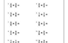 10 Worksheets On Multiplying Fractions With Common Denominators