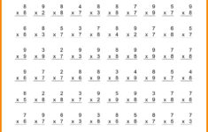 100 Multiplication Math Facts Practice