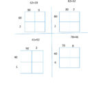 2 Digit By 2 Digit Multiplication Using Area Model Worksheets Times