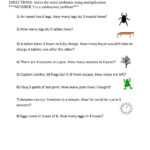 2 Digit Multiplication Word Problems Worksheet Times Tables Worksheets