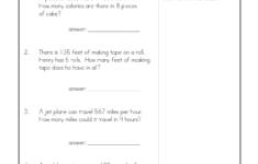 2 Digit Multiplication Word Problems Worksheet Times Tables Worksheets