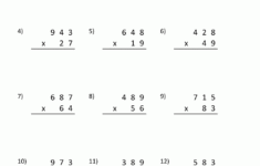 2 Digit Times 2 Digit Multiplication Worksheets Times Tables Worksheets
