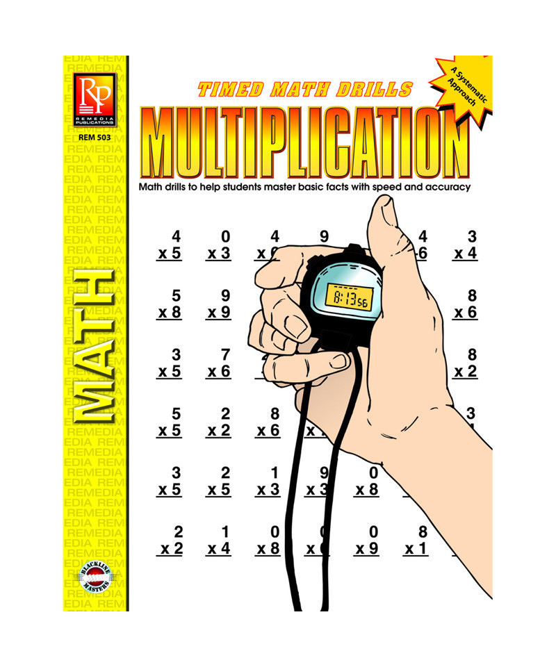  2 EA TIMED DRILLS MULTIPLICATION