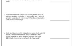 2 Step Word Problems 3rd Grade Worksheets Worksheets Master