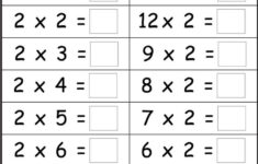 2 Times Table Worksheets To Print 2 Times Table Worksheet 2 Times