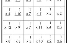 24 Printable Multiplying Practice Worksheets Numbers 1 12 Etsy