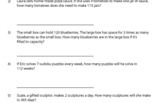 3 Digit By 1 Digit Multiplication Word Problems Worksheets