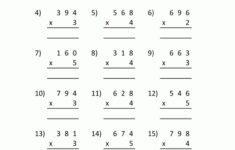 3 Digit Multiplication Worksheets Printable On Compound Db excel