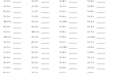 3 Minute Math Drill Addition Worksheets 99Worksheets