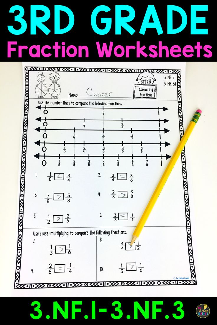 3rd Grade Fraction Worksheets Fraction Worksheets 3rd Grade 