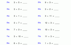 3rd Grade Multiplication Worksheets Best Coloring Pages For Kids