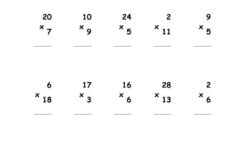 3rd Grade Multiplication Worksheets Best Coloring Pages For Kids