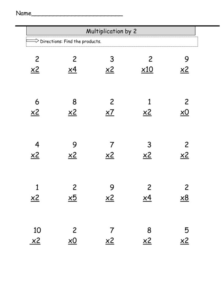 Printable Multiplication Worksheets 3rd Grade