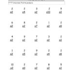 3rd Grade Multiplication Worksheets Best Coloring Pages For Kids