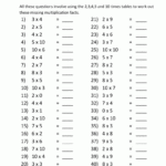 3rd Grade Multiplication Worksheets Best Coloring Pages For Kids