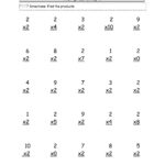 3rd Grade Multiplication Worksheets Best Coloring Pages For Kids