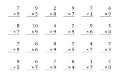 3rd Grade Multiplication Worksheets Best Coloring Pages For Kids