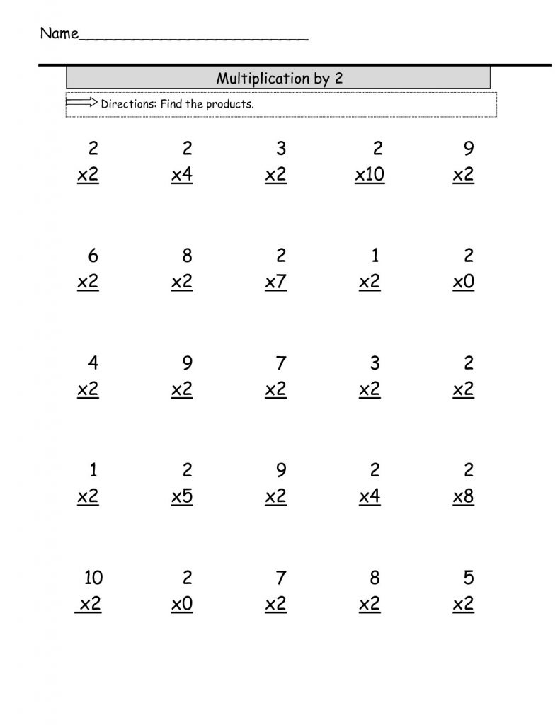 3rd Grade Multiplication Worksheets Best Coloring Pages For Kids