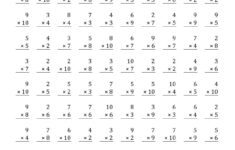 3rd Grade Multiplication Worksheets Best Coloring Pages For Kids