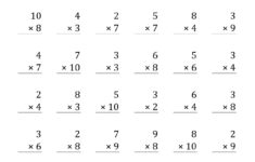3rd Grade Multiplication Worksheets Best Coloring Pages For Kids