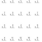 3s Multiplication Drill Worksheet