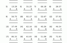 4 Digit Multiplication Worksheets Times Tables Worksheets
