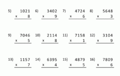 4 Digit Multiplication Worksheets Times Tables Worksheets
