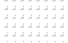 4 Times Table Worksheets Printable Activity Shelter