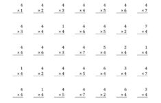 4 Times Table Worksheets Printable Math Fact Worksheets