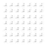 4 Times Table Worksheets Printable Math Fact Worksheets