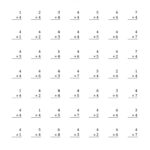 4 Times Table Worksheets Printable Multiplication Facts Worksheets