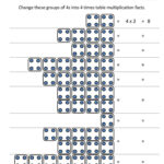 4 Times Tables Grouping Times Tables Worksheets 4 Times Table Times