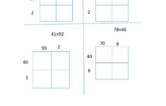 4th Grade Area Model Multiplication Worksheets Times Tables Worksheets