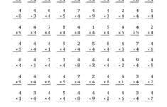 4th Grade Math Worksheets Free Printable Multiplication Worksheets For