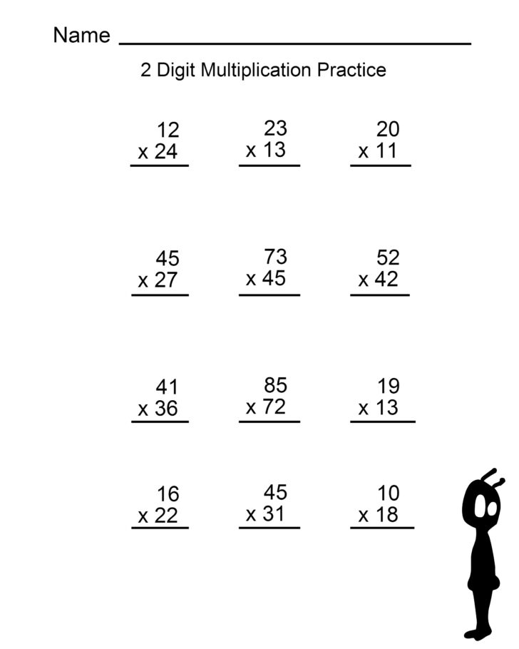 Multiplication Worksheets Printable 4th Grade