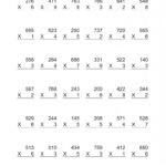 4th Grade Multiplication Worksheets Best Coloring Pages For Kids