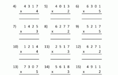 4th Grade Multiplication Worksheets Best Coloring Pages For Kids