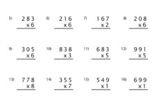 4th Grade Multiplication Worksheets Best Coloring Pages For Kids