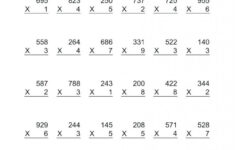 4th Grade Multiplication Worksheets Best Coloring Pages For Kids