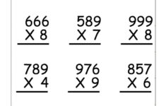 4th Grade Multiplication Worksheets Best Coloring Pages For Kids