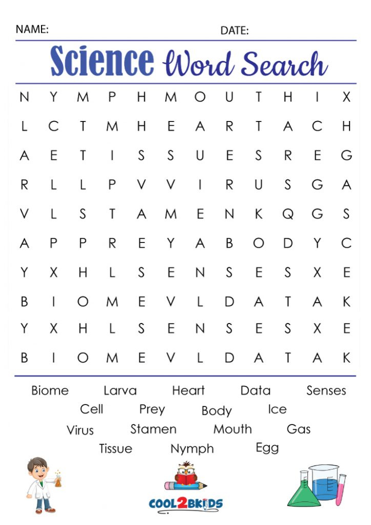 4th Grade Word Search Cool2bKids