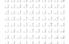 5th Grade Math Multiplication Worksheets Printable Times Tables