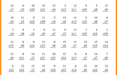 5th Grade Multiplication Math Facts For Practice