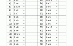 6 Times Table