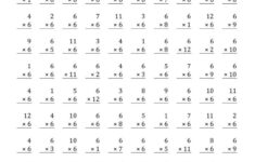 6 Times Table Worksheets Activity Shelter