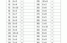 6 Times Tables Worksheets 101 Printable